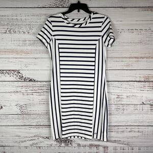 Southern Tide Navy and White Striped Dress